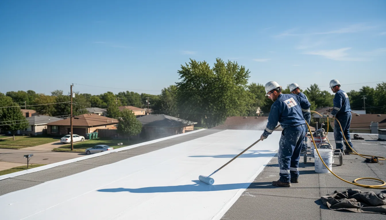 Commercial roof coating in Schneider, IN near me